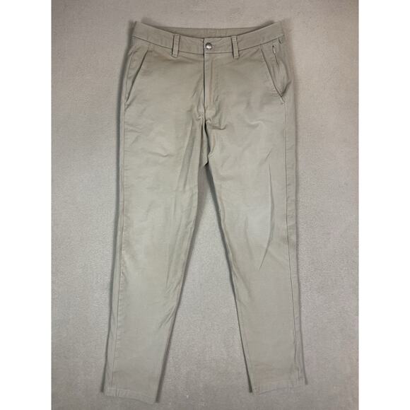 Lululemon Pants Mens 30 Beige ABC Performance Stretch Slim Fit Mid Rise Chino